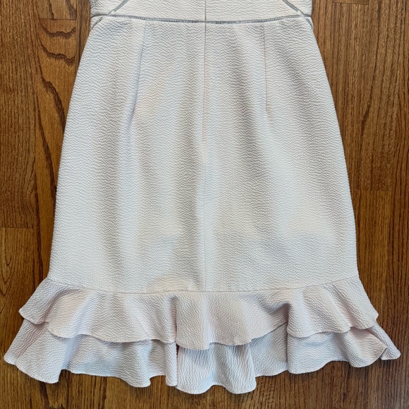 Jonathan Simkhai wool seersucker bustier dress in blush size 4 - Picture 10 of 16